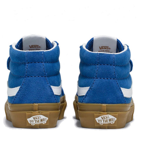 Vans Kids Youths Sk8 Mid Reissue Corduroy Pop Blue NON RETURNABLE
